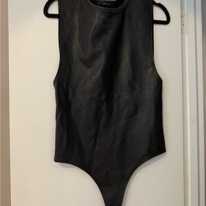 Black Sleeveless Bodysuit